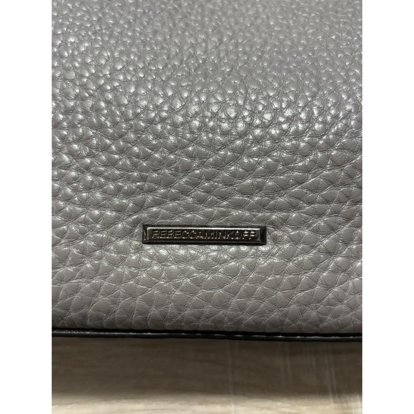 Rebecca‎ Minkoff Studded Leather Tote Bag Grey Shoulder Bag